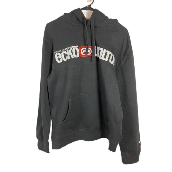 Ecko Unltd. Other - Ecko Unltd Hoodie Mens Small Black Pullover Sweatshirt Rhino Logo Streetwear New